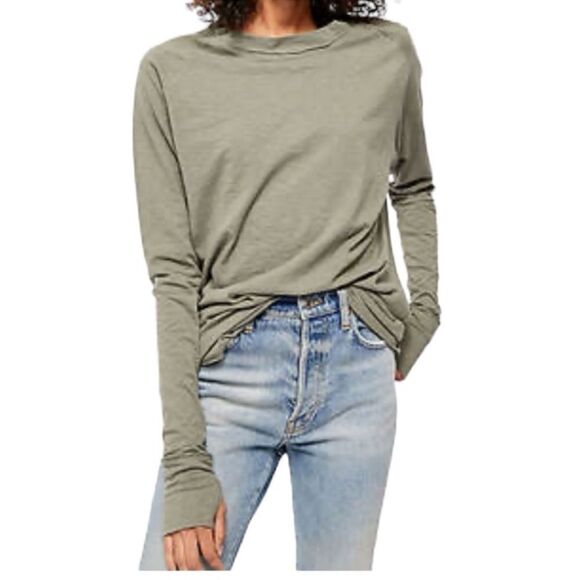 Free People We The Free Arden Extra Long Tee Sz Small - Picture 7 of 8